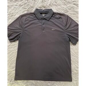 Greg Norman Dark Gray Polo‎ Golf Dry Shirt Men's Large